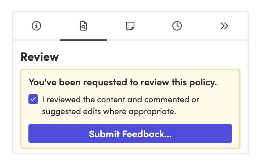 a screenshot from Blissbook of a polivy review awaiting feedback